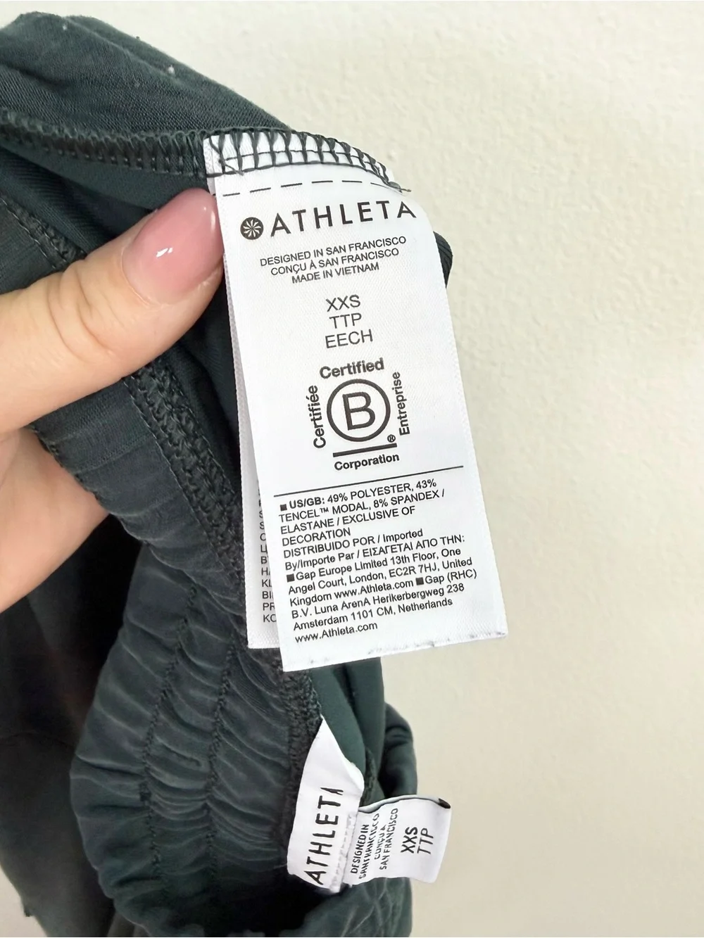 Athleta Seasoft Mid Rise Straight Pant XXS Deep Teal Green